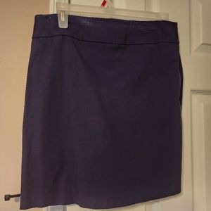 Navy mini skirt size says medium